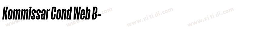 Kommissar Cond Web B字体转换